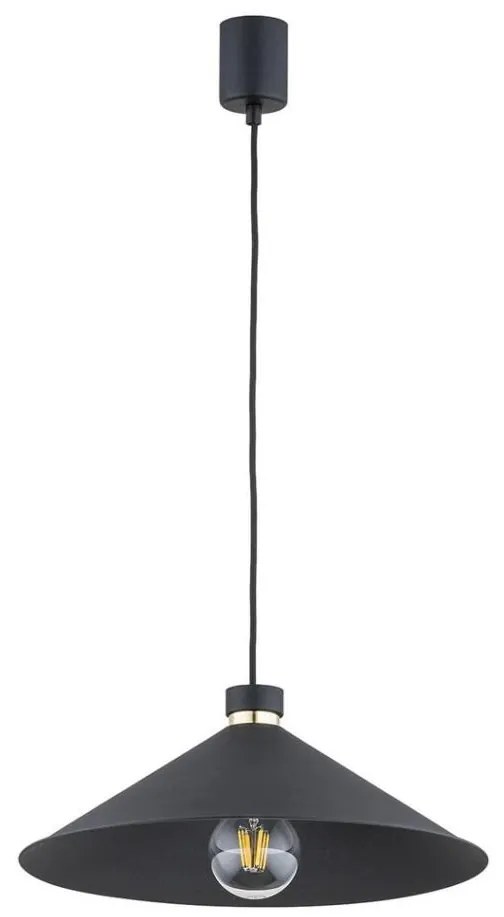 Argon 4695 - Lampadario su corda NASHVILLE 1xE27/15W/230V nero