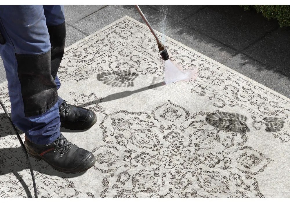 Tappeto da esterno grigio e crema , 80 x 150 cm Tilos - NORTHRUGS