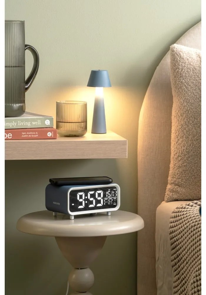 Sveglia digitale con ricarica wireless Chunky LED – Karlsson