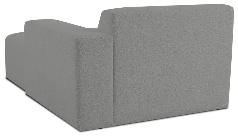 Modulo divano grigio in tessuto bouclé (angolo destro) Roxy - Scandic