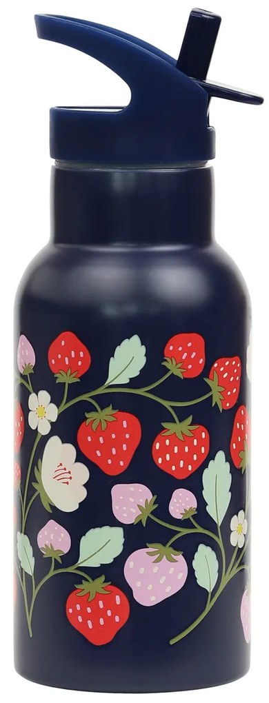 A Little Lovely Company - borraccia in acciaio inox, 350 ml - fragole