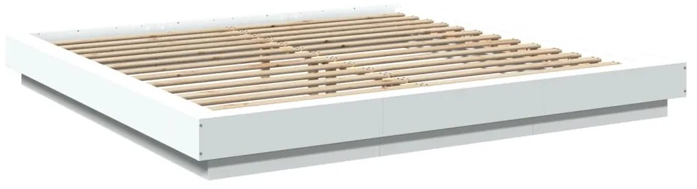 Giroletto con luci led bianco 200x200 cm in legno multistrato