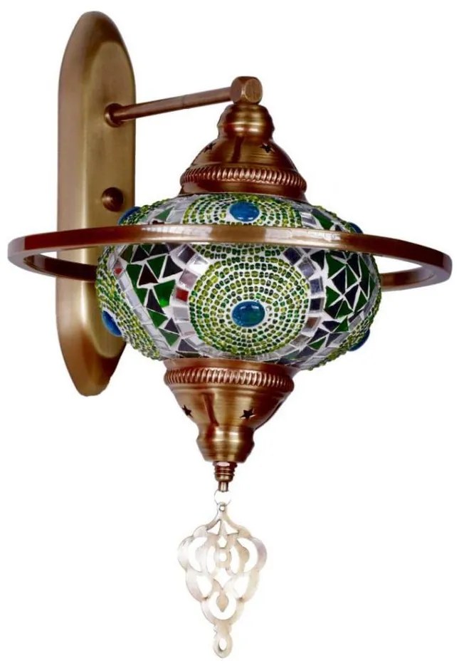 Lampada da parete YENI 1xE27/40W/230V finitura bronzo