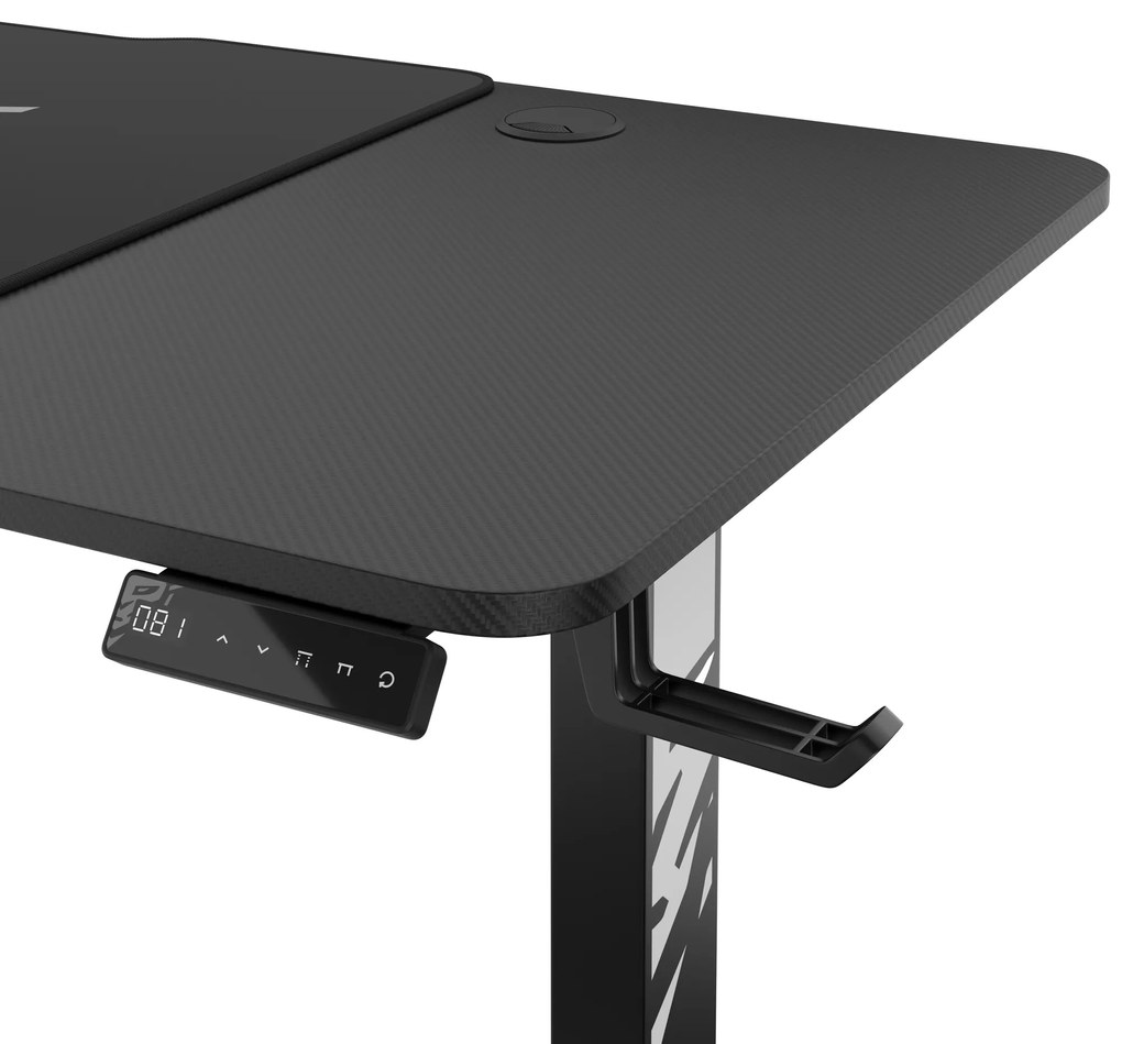 Scrivania Regolabile in Altezza Diablo X-Tensio 1400 Nero