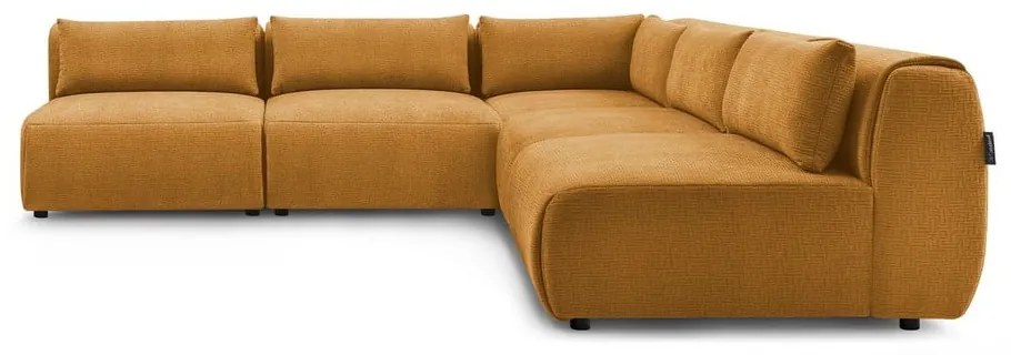 Divano angolare (variabile) in colore senape Jeanne - Bobochic Paris