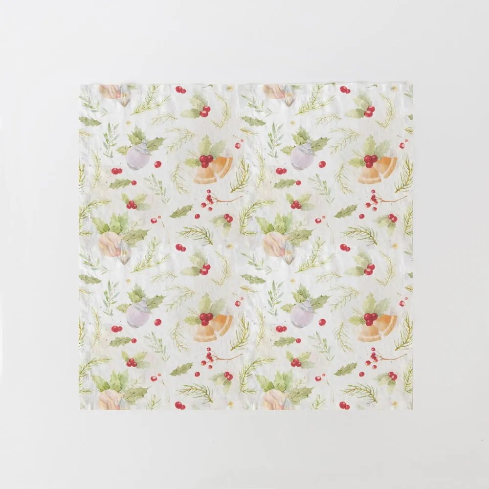 Set di 2 tovaglioli di lino natalizi Merry, 40 x 40 cm Christmas Print - Linen Tales