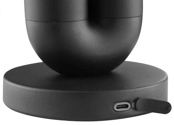 Brilliant - Lampada da tavolo LED ricaricabile dimmerabile a sfioramento SAYU, 2,5W/5V, 2700K, IP44, nero