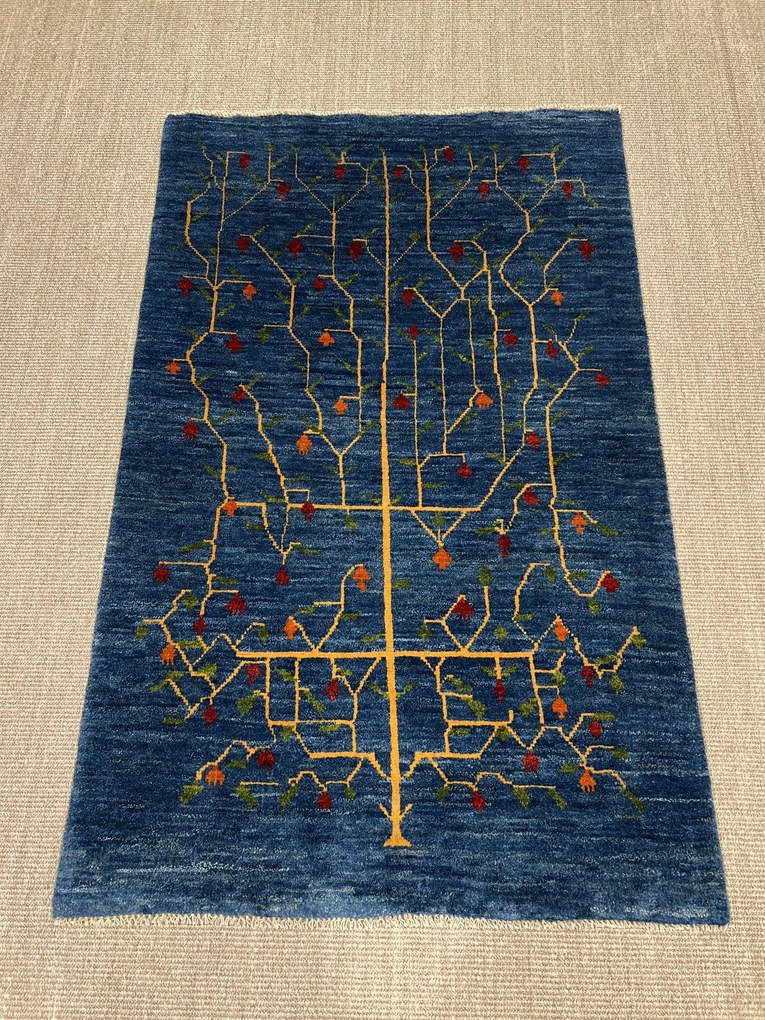 Gabbeh Tappeto persiano 160 x 100 Blu (Iran) Annodato A Mano