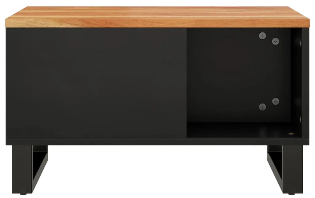 Tavolino da salotto 60x50x35 cm in legno massello di acacia