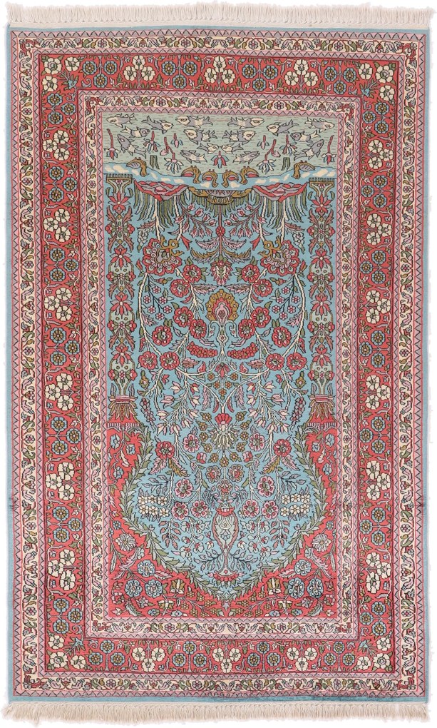 Cashmere Silk Tappeto orientale 190x120 (Indian) Annodato A Mano