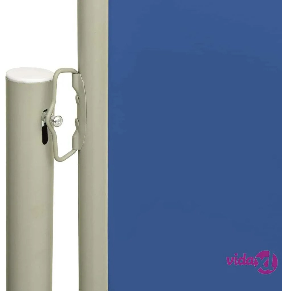 vidaXL Tenda Laterale Retrattile per Patio 220x300 cm Blu
