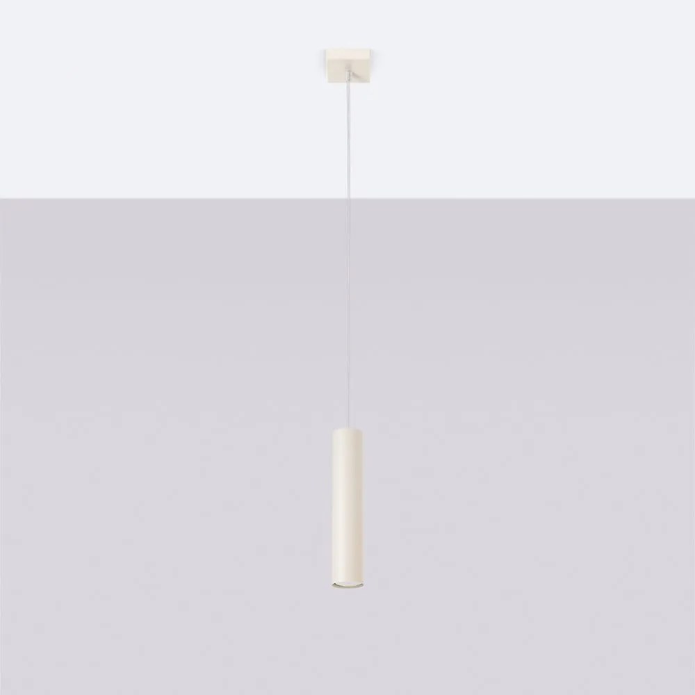 Lampadario color crema ø 8 cm Castro – Sollux