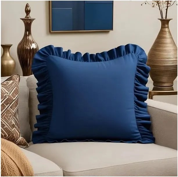 Federa decorativa in misto cotone 40x40 cm Ruffled – Mila Home