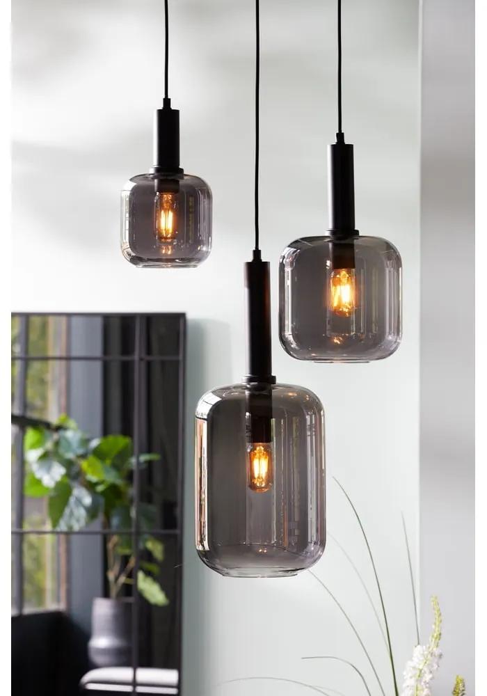 Lampada da soffitto grigia con paralume in vetro ø 16 cm Lekar - Light &amp; Living