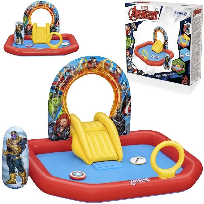 Parco giochi gonfiabile Avengers 211 x 198 x 125 cm Bestway 98800