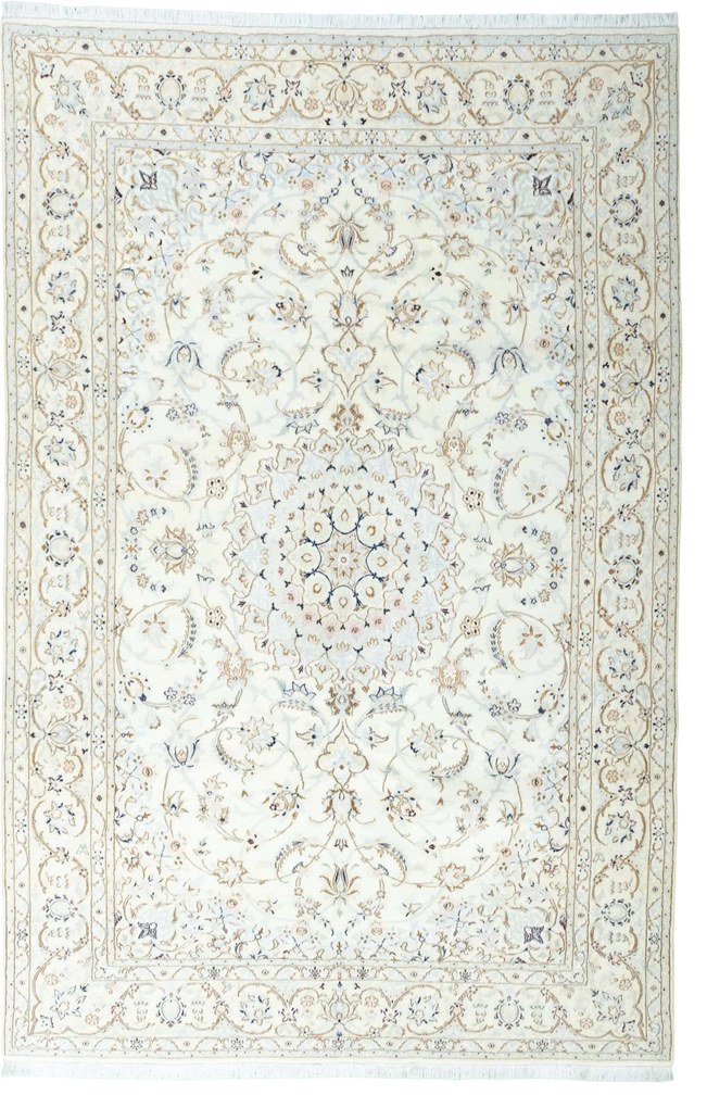 Nain Tappeto persiano 320x210 Beige (Iran) Annodato A Mano