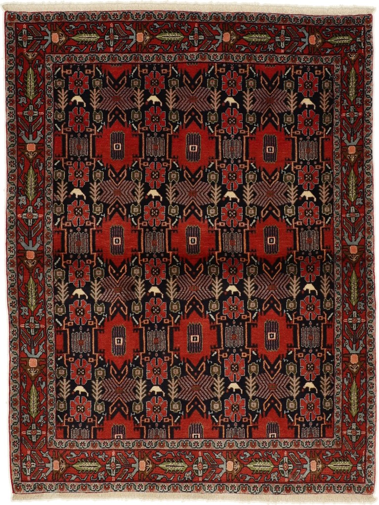 Sandjan Tappeto 120x160 (Iran) Annodato A Mano
