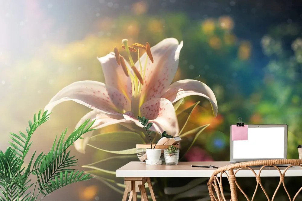 Carta da parati – Fiore splendido con tocco retrò