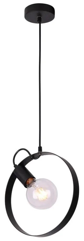 Lampadario a sospensione con filo NEXO 1xE27/40W/230V nero