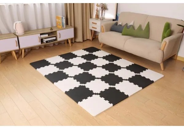 KINDERKRAFT - Puzzle in foam LUNO 30 pezzi nero/bianco