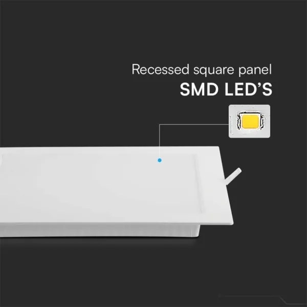 Lampada LED da incasso LED/3W/230V 9x9 cm 6500K bianco