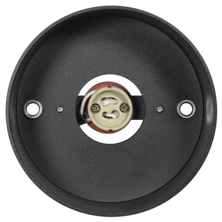 Applique da soffitto per lampade AR111 Fissa Nera