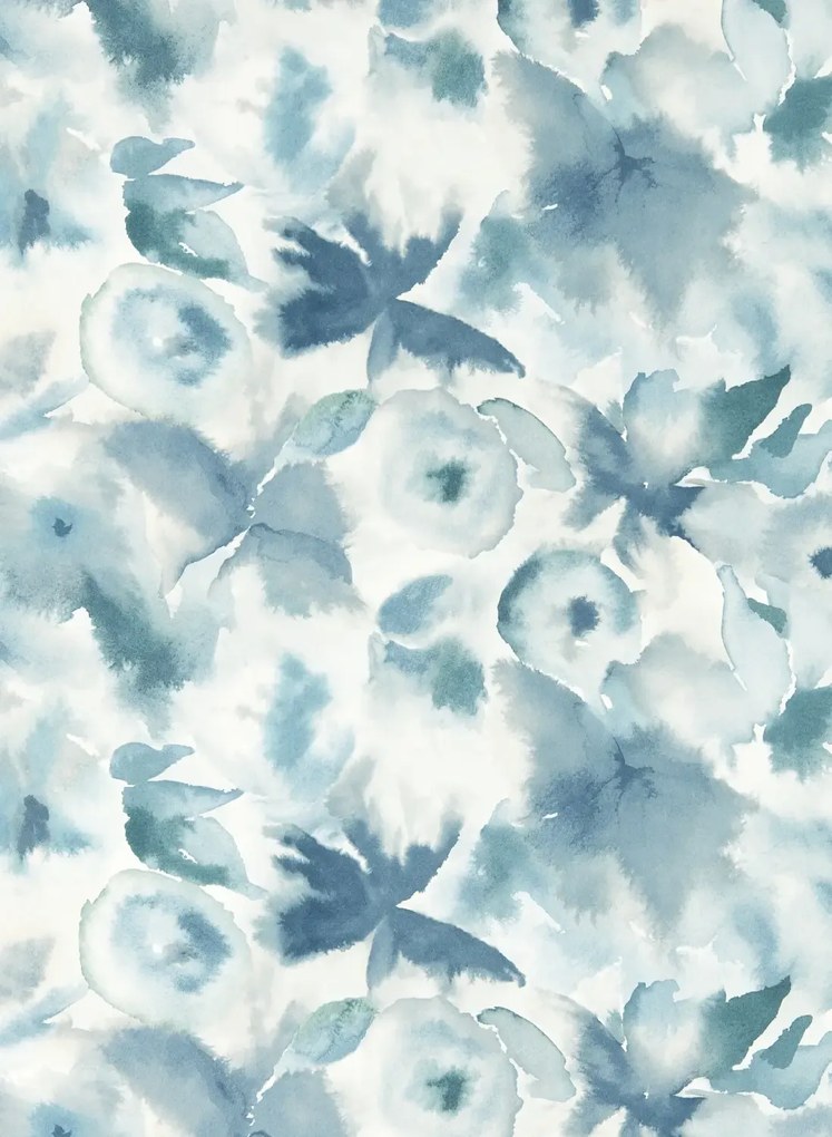 Harlequin Carta da parati Flores - Cornflower/ First Light/ Denim