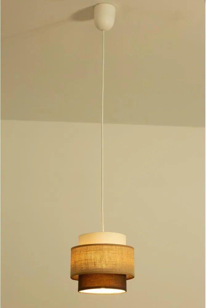 Brilagi - Lampada a sospensione con cavo RESNA 1xE27/60W/230V Ø 20 cm beige/nero