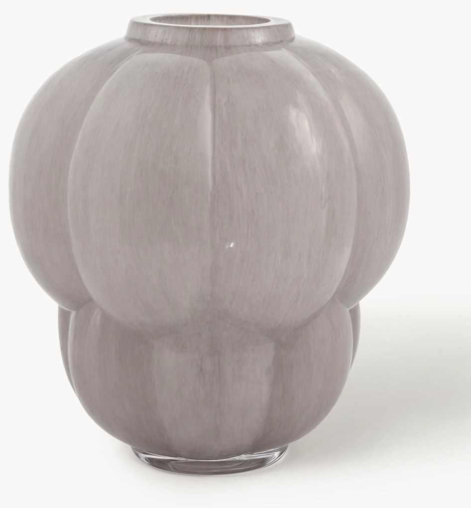 Vaso in vetro soffiato Uva, alt. 22 cm