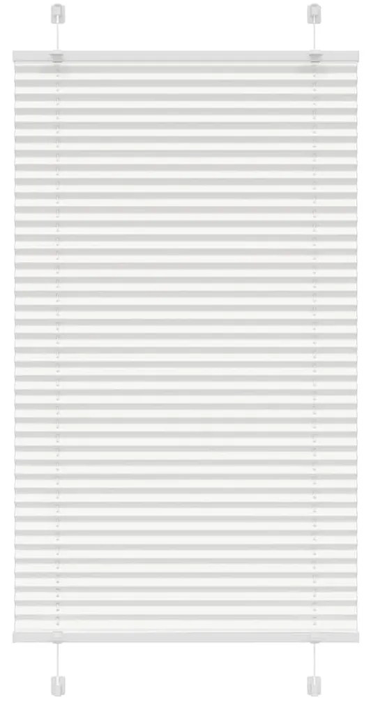 Tenda Plissettata Bianca 75x150 Cm Larghezza Tessuto 74,4 Cm /