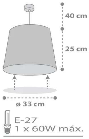 Dalber 82212B - Lampadario per bambini STAR LIGHT 1xE27/60W/230V bianco