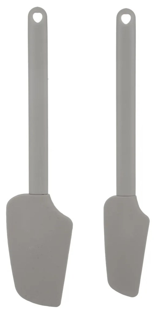 Set 2 spatole in silicone grigio