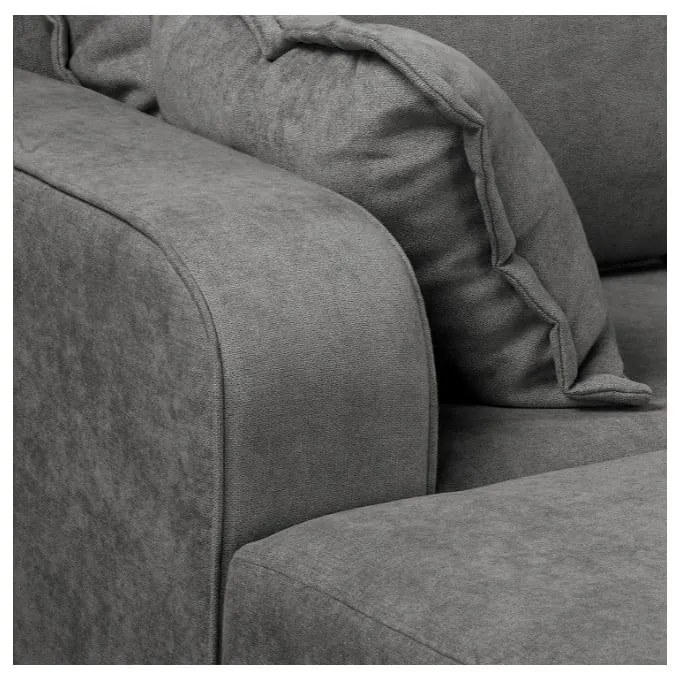 Divano angolare grigio scuro (angolo sinistro) Beata - Ropez