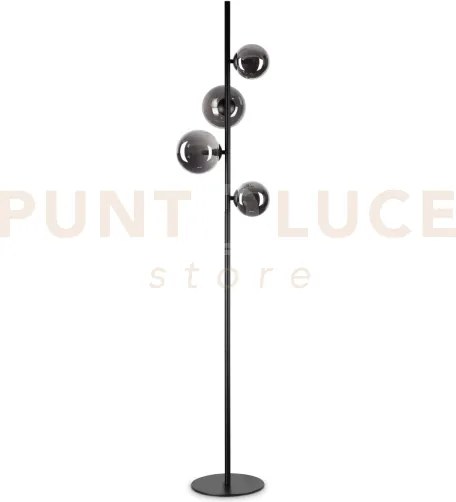 Perlage lampad da terra 4 luci attacco g9 lampadine incluse fume'