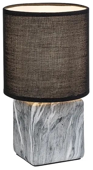 Rabalux 74068 - Lampada da tavolo NALISA 1xE14/40W/230V nero/effetto marmo