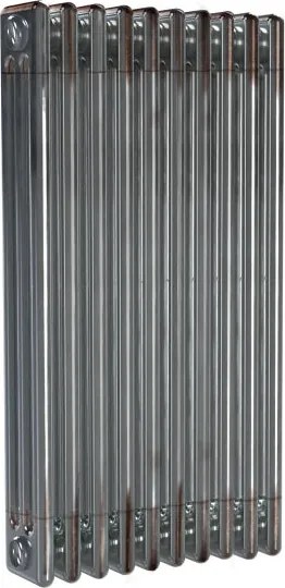 Termosifone in acciaio tubolare 4 colonne 5 elementi interasse 813 mm ERCOS Comby grigio