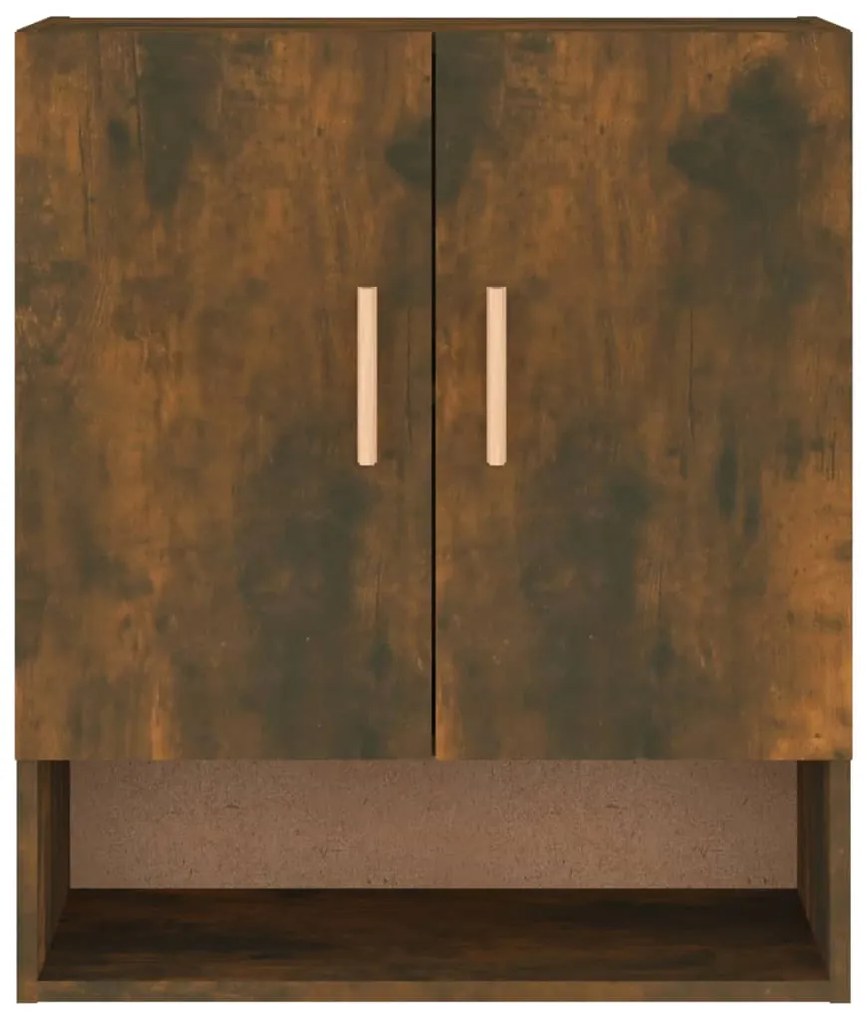 Armadietto a muro rovere fumo 60x31x70 cm in legno multistrato