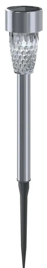 Aigostar - Lampada solare LED LED/0,006W/1,2V 29,7 cm cromo 6500K IP44