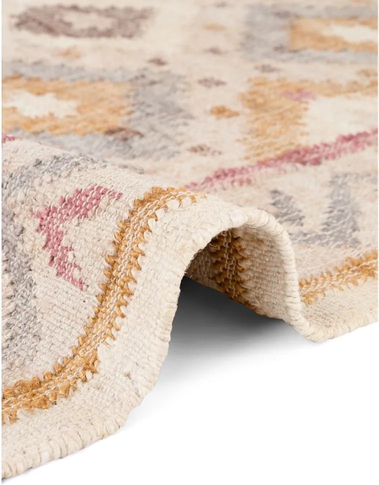 Tappeto color crema in iuta tessuto a mano 80x150 cm Roya Imani – Elle Decoration