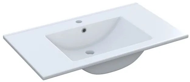 Mobile bagno sospeso 80 cm con lavabo e specchio rovere - Dakota 96250