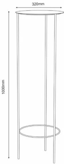 Portafiori 100x32 cm bianco