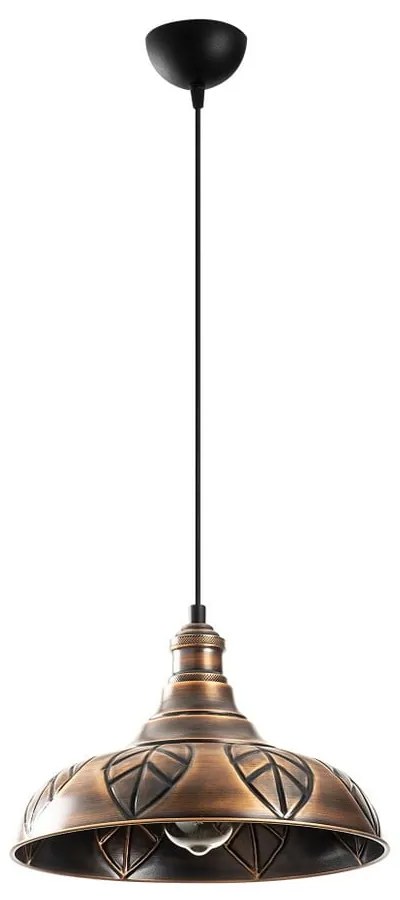 Lampadario color bronzo con paralume in metallo ø 31 cm Chandelier – Opviq lights