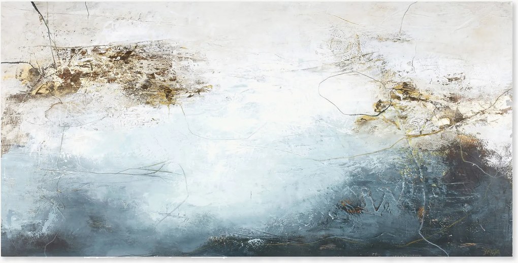 Quadro su tela dipinto a mano Blanche 2