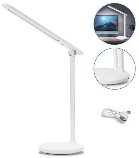 Aigostar - Lampada da tavolo LED dimmerabile ricaricabile 3W 5V 1800mAh