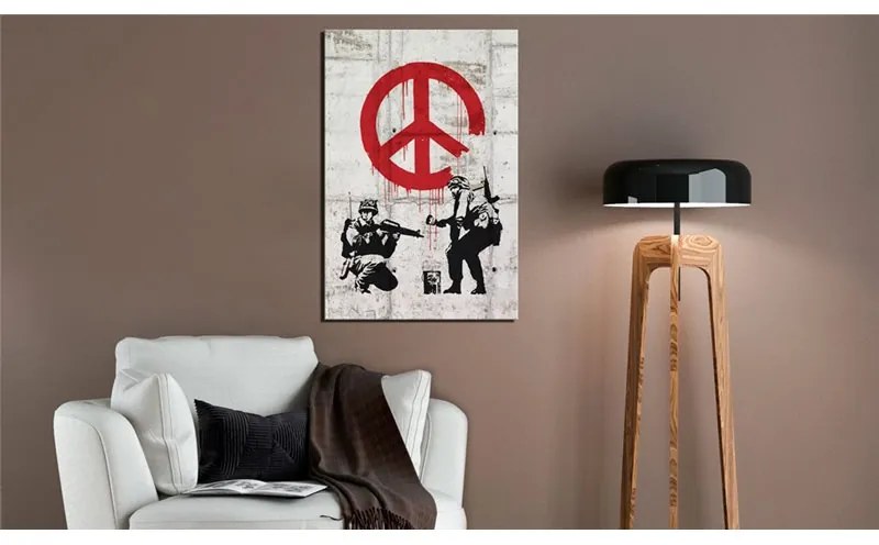 Quadro Soldiers Painting Peace by Banksy