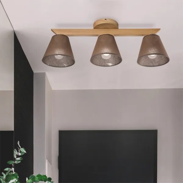 Brilagi - LED Lampadario a plafone ANTHONY 3xE14/40W/230V quercia/marrone