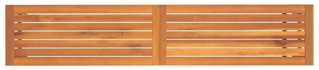 Panca da giardino 180x35x45 cm in legno massello di acacia