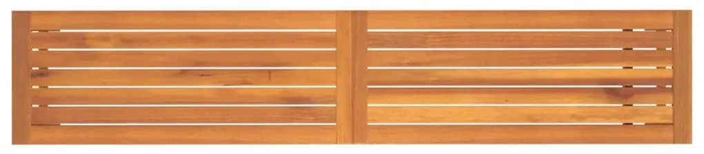 Panca da giardino 180x35x45 cm in legno massello di acacia