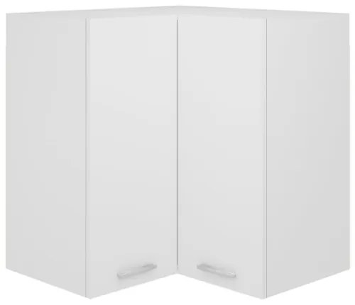 Pensile Angolare Bianco 57x57x60 cm in Truciolato