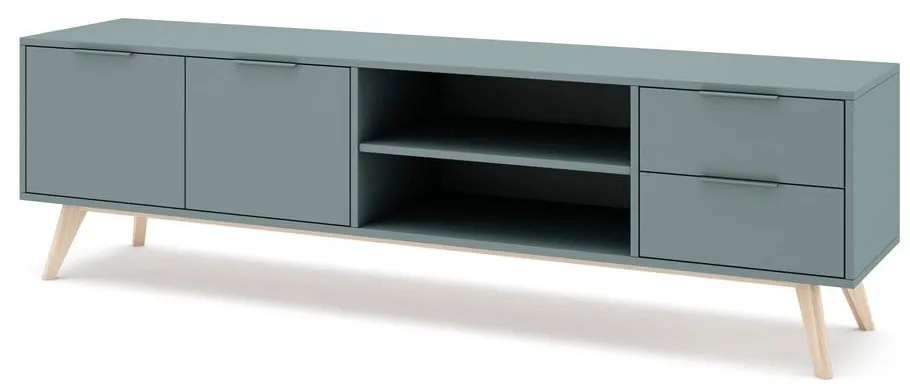 Mobile TV verde polveroso 180x53x40 cm Pisco – Marckeric